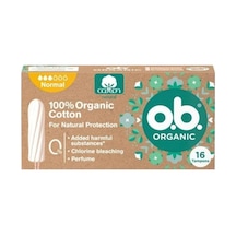 O.b. Organik %100 Pamuk Tampon Normal 16 Adet-2345