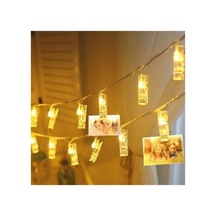 3 M 20 Li Led Işıklı Dekoratif Fotoğraf Askılığı Mandalları Standart