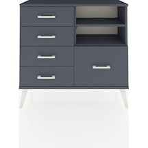 Arges Şifonyer 2 Raflı 5 Çekmeceli 88x30x80 Antrasit-antrasit Antrasit