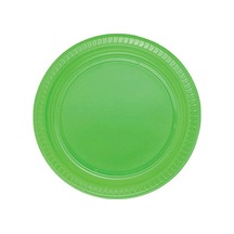 Plastik Tabak 25 Adet Yeşil Kullan At Tabak 22 Cm Doğum Günü Partisi Tabağı