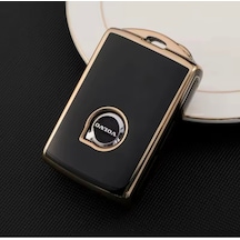 Volvo V70 Siyah-gold Anahtar Kılıfı 2021-2025