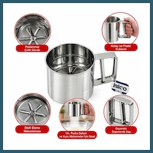 Bezos Metal Pratik Çevirmeli Un Eleği Ob Çok Renkli