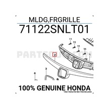 Honda Civic 2006 Yılında Çıkan Kasa Ön Panjur Bandı Nikelaj Sedan Oem No: 71122snlt01