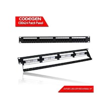 CODEGEN COD624 24 PORT CAT6 UTP 1U PATCH PANEL 19"