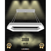 Joya Gri Kasa, Sarı Işık Modern Sarkıt Led Avize GRİ RENK