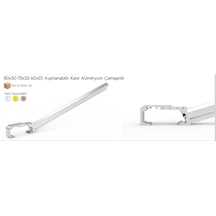 Ayarlı Balkon Çamaşır Askılığı 80x30/60x25 Gri
