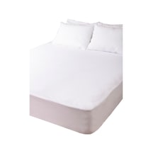 Divanev Battal Boy Sıvı Geçirmez Fitted Alez 200x220 Cm Pamuk Fitted Alez Beyaz