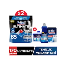 Finish Ultimate Bulaşık Makinesi Deterjanı Kapsül Tablet 170 Adet (85 x 2) + Temizlik Ve Bakım Seti