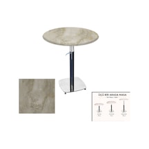 Üçüz Masa Ayarlanabilir 70 Cm Yuvarlak - Werzalit, Wermodin Ve Allzalit Tabla - Irony Çok Renkli