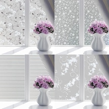 Ev Gizlilik Cam Filmi Buzlu Cam Kapı Filmi Yapışkanlı Pencere Sarılmak Çıkartmalar Dekorasyon 4