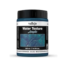 Vallejo 26202 200 Ml. Mediterranean Blue, Akdeniz Mavisi Su Dokusu-54470
