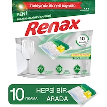 Renax Hepsi Bir Arada  Bulaşık Makinesi Kapsülü 10'lu