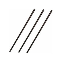 Mum Sıcak Silikon Siyah 6,2 Mm 30 Cm 3 Adet Şeffaf