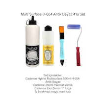 Multi Surface 004-antik Beyaz Hybrid Boya Seti 4'lü - Mobilya Boyama Seti -eminönühobisanat Antik Beyaz ANTİK BEYAZ