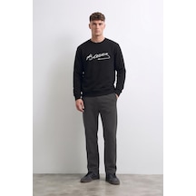 Erkek Atatürk İmzalı Sweatshirt SiYAH