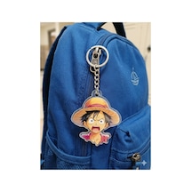 Owl Bag One Piece - Luffy Desenli Acrylic Anahtarlık Çanta Süsü Mıx