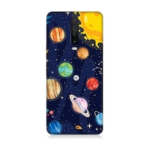 Xiaomi Redmi K30 Uyumlu Gezegenler Ve Yıldız Haritası Desenli Silikon Kılıf