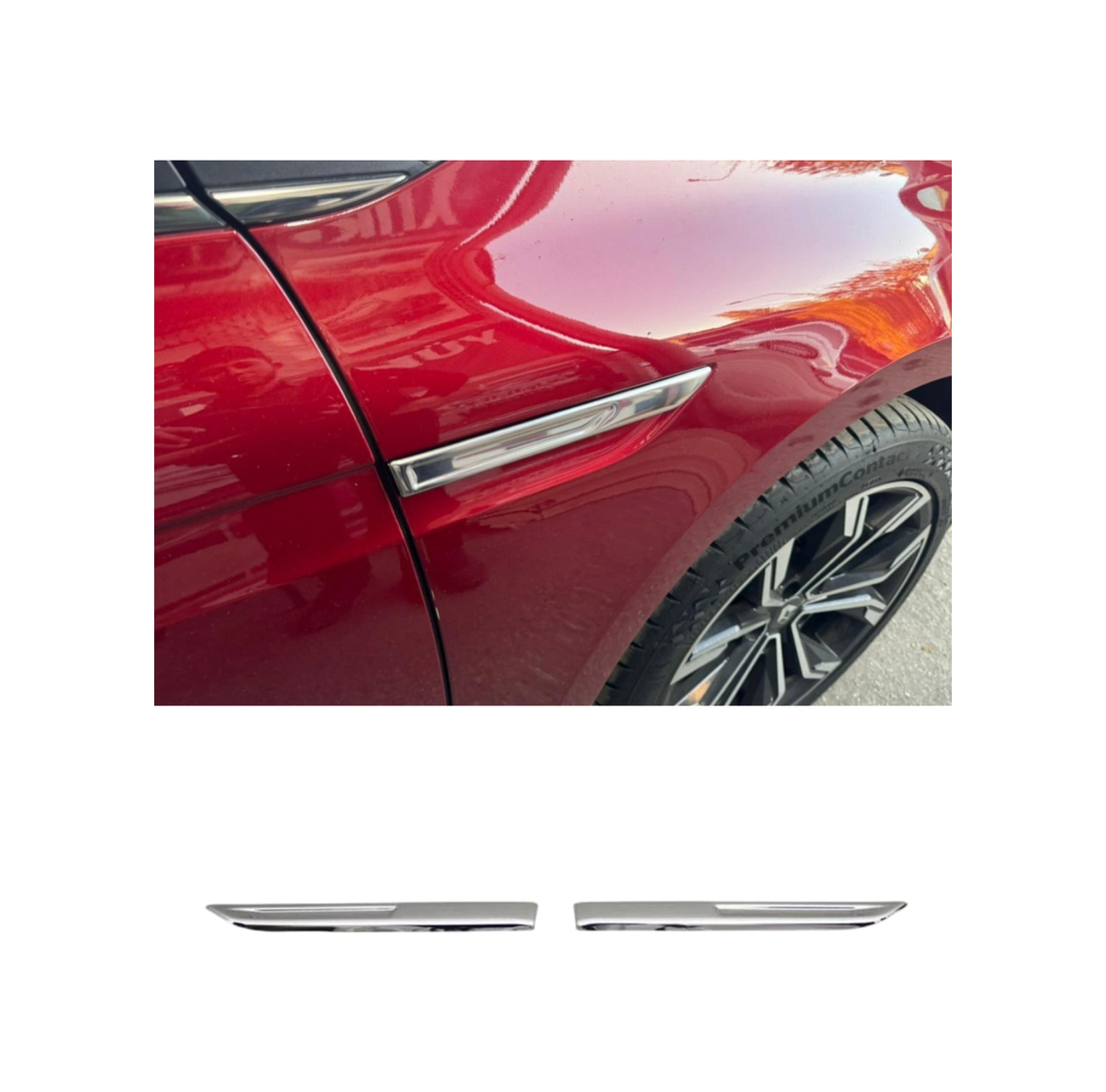 Renault Megane 4 2020 Üzeri Araca Özel Çamurluk Kromu A+ Paslanmaz Çelik