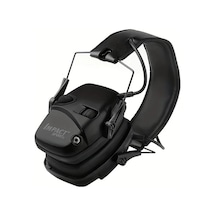 Motion003 Siyah Elektronik Kulaklık Katlanabilir Gürültü Azaltma Spor Ve Kış İçin Uygun