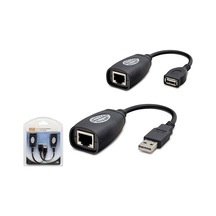 Usb Rj45 Kablolu Uzatıcı Seti 45 M - Siyah Hdx5008 Evimdeyokyok