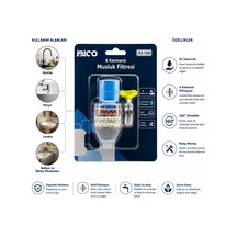 12 Adet Musluk Ucu Filtresi 6 Katmanlı - Taşlı 360 16-19mm Tüm Musluklara Uyum Kireçlenme Yapmaz Bx40