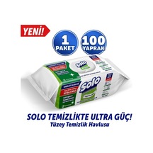 Solo Temizlikte Ultra Güç Sedir Ağacı Yasemin Esintisi Yüzey Temizlik Havlusu 100 Yaprak 20'li Pake 20'li Set