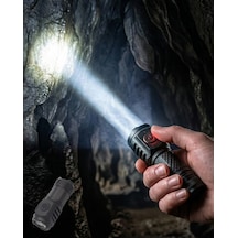 Zero Land Tnabilir - 789 - Mini El Feneri Usb Type-c Şarjlı Ve - Gldısptm - Dalı Tasarım Yeşil