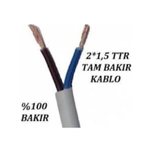 Çarkıt - Cmk Cable 2X1,5 Ttr Çok Telli Kablo Tam Kesit %100 Bakır