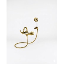 Golden Banyo Bataryası El Duşu Ve Mafsallı Altın