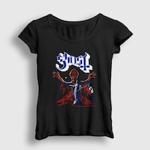 Presmono Kadın Chile Ghost T-shirt Siyah