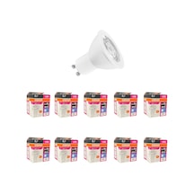 4,5w Gu10 Led Ampul 4000k 10'lu Ekonomik Paket Günışığı, 350 Lümen, 36 Işık Açısı, Enerji Standart
