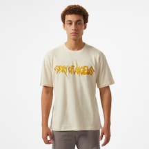 Story Of Angels Storyf Of Angels Rock N Roll Gold Linen Erkek Bej T-shirt Soa1302 5559697