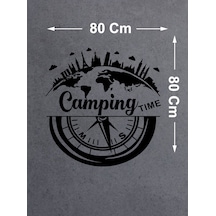 Kamp Ve Pusula Sticker - Adventure 4x4 Off Road Pickup Sticker - Araba Oto Cam Araç Karavan Sticker - 02517 80x80 Cm