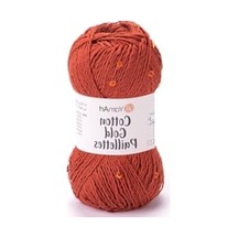 Kiremith Renkli Örgü İpi, Paillettes Detaylı Tasarım 124-Pembe