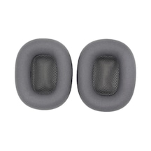 Yaozixa Kulaklık Minderi Kumaşlı,  Kulaküstü Kulaklıklara Uyumlu, Gürültü Engelleme, Siyah Gri, 2 Adet Paket Koyu Gri