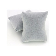 Yerli Üretim Süet Kumaş Gri Renk 5 Adet 8/8 Cm Takı Yastığı Çok Renkli