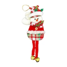 Yılbaşı Kabartma Figür Kardan Adam Zilli 30 Cm