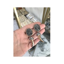 Linalya Jewelry Fildişi Küpe Siyah