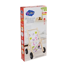 Ony-386 Ahşap Oyuncak Bebek Arabası -onyıl Beyaz
