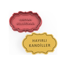 Hayırlı Kandiller Kurabiye Kalıbı Şekillendirici Kopat 2'li