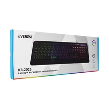 Rampage Kb-2025 Siyah Usb Rainbow Backlight Membrane Gaming Oyuncu Klavye