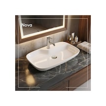 Cerastyle Nova 70 Cm Tezgah Üstü Çanak Lavabo Yeşil
