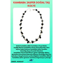 Sertifikalı Kambaba Jasper Doğal Taş Özel Tasarım Kolye Aaa Kalite Çok REnkli