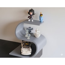 Modern Figür Sergileme Rafı 3d Baskı Pla 15x16 Cm Koleksiyonluk Stand