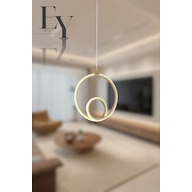 Ey Shop Eskitme Damla Göz Model 3 Renk Led Beyaz&sarı&gün Avize Eskitme Gold