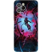 Oukitel C21 Pro Kılıf Silikon Desen Özel Seri Astronot Attack 1702