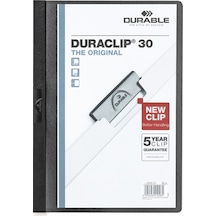 Durable Sıkıştırmalı Dosya Duraclip Ortadan Klipsli 30 Sy A4 Siya