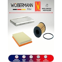 Wöbermann Opel Combo C 1.3 CDTI Filtre Bakım Seti 2005-2011 3'lü Karbonlu
