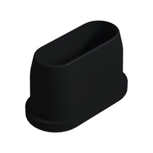 Cateksss 15x30 Mm Elips Profil Tapası 1.2 Mm Siyah - 24 Lü Paket