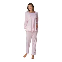 Effortt Effort Pudra Bel Ayarlı Uzun Kollu Hamile Lohusa Pijama Takımı 2015 Pembe
